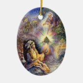 Little Match Girl Weihnachtsdekoration Keramik Ornament (Vorne)