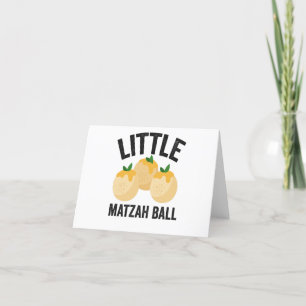 Little Matzah Ball Funny Jewish Hanukkah Geschenk Dankeskarte