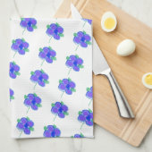 Little Mauve Flower Kitchen Geschirrtuch (Viertel Falte)