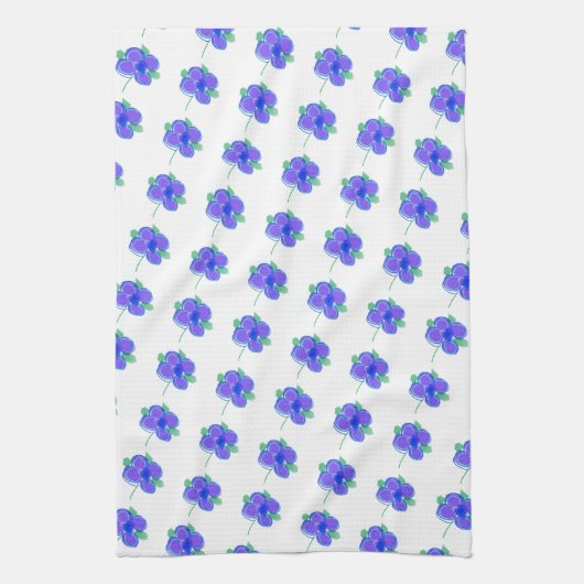 Little Mauve Flower Kitchen Geschirrtuch (Vertikal)