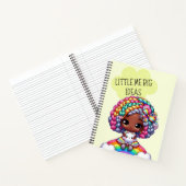 Little Me Big Ideas - Niedliches Chibi Girl Yellow Notizblock (Innenseite)