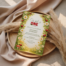 Little Meadow Lady Turns One Einladung