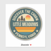Little Meadows, Pennsylvania Aufkleber (Blatt)