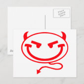 Little Meanies Red Logo Postkarte (Vorne/Hinten)