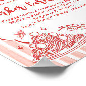 Little Meatball Birthday Time Capsule Sign Poster (Ecke)