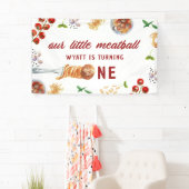 Little Meatball First Birthday Banner (Insitu)