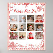 Little Meatball First Year Photo Milestone Poster (Vorne)