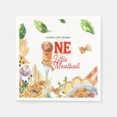 Little Meatball | Holy Ravioli First Birthday Serviette (Vorderseite)