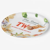 Little Meatball | Holy Ravioli Second Birthday Pappteller (Schrägansicht)