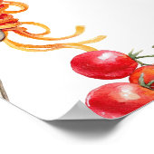 Little Meatball Italian Pasta Baby Shower Poster (Ecke)