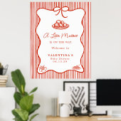 Little Meatball Italian Theme Baby Shower  Poster (Heimbüro)