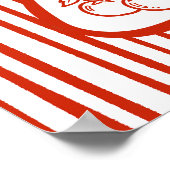 Little Meatball Italian Theme Baby Shower  Poster (Ecke)