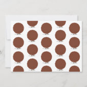 Little Meatball macht ein Foto zum ersten Geburtst Einladung (Rückseite)