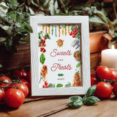 Little Meatball Pasta Baby Shower Sweets Treats Poster