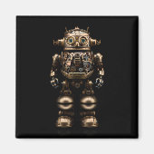 Little Mechanical Steampunk Style Robot Magnet (Vorne)