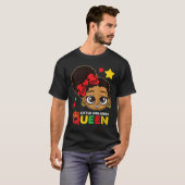 Little Melanin Queen Black History Month Blm Afric T-Shirt (Vorne ganz)