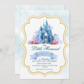 Little Mermaid 1. Geburtstag Einladung (Vorne/Hinten)