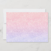 Little Mermaid 1. Geburtstag Foto Einladung (Rückseite)