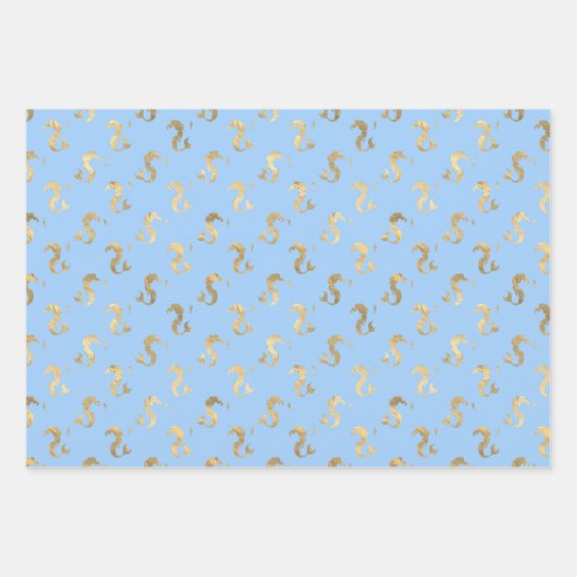 Little Mermaid Baby Shower Gender Neutral Birthday Geschenkpapier Set (Vorderseite 2)