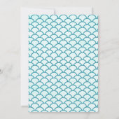 Little Mermaid Birthday Einladung (Rückseite)