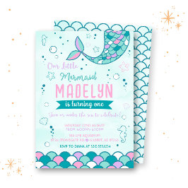 Little Mermaid Birthday Einladung