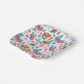 Little Mermaid Birthday Paper Napkin Pappteller (Gewinkelt)