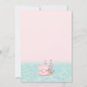 Little Mermaid Birthday Pink Einladung (Rückseite)