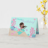 Little Mermaid Card 2C OM Karte (Gelbe Blume)