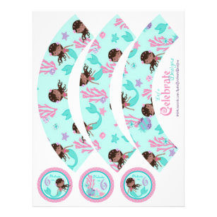 Little Mermaid Cupcake Wrappers OM6B Flyer