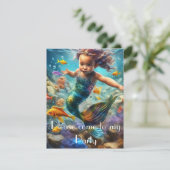 Little Mermaid Einladung (Stehend Vorderseite)