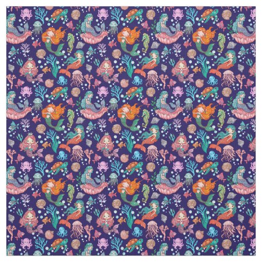 Little Mermaid Fabric Stoff (Muster)