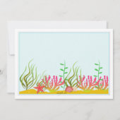 Little Mermaid Foto Einladung (Rückseite)