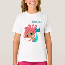 little mermaid having fun, Unterhemd für Mädchen,