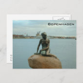 Little Mermaid - Kopenhagen Postkarte (Vorne/Hinten)