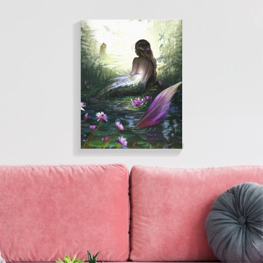 Little Mermaid Leinwand (Insitu (Wohnzimmer))