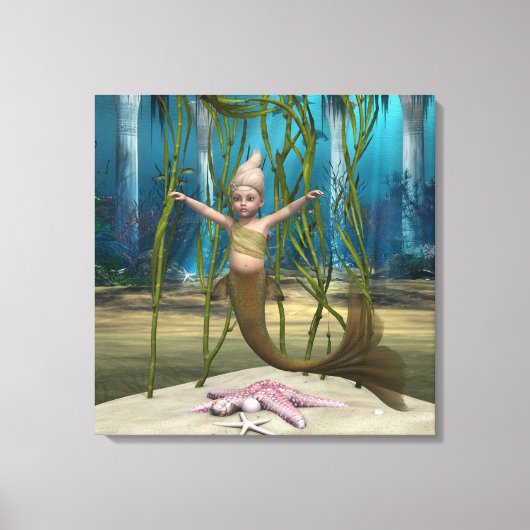 Little Mermaid Leinwanddruck (Vorderseite)