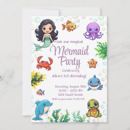 Little Mermaid Magical Birthday Einladung Party