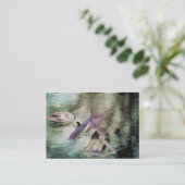 Little Mermaid Mini Print Visitenkarte (Stehend Vorderseite)
