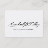 Little Mermaid Mini Print Visitenkarte (Rückseite)