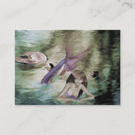Little Mermaid Mini Print Visitenkarte (Vorderseite)