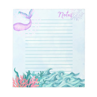 Little Mermaid Notepad Notizblock