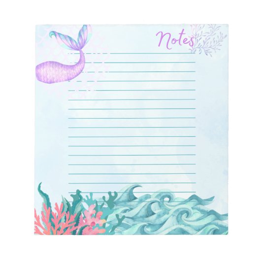 Little Mermaid Notepad Notizblock (Vorderseite)