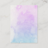 Little Mermaid Pastel Baby Dusche | Kinderbücher Begleitkarte (Rückseite)