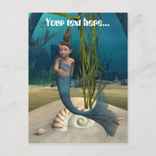 Little Mermaid Postkarte