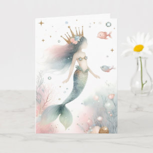 Little Mermaid Princess Card Karte