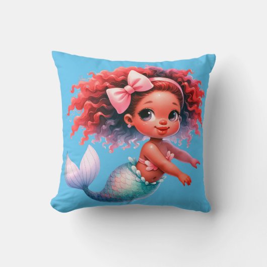 "Little Mermaid Princess" Kissen (Vorderseite)