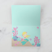 Little Mermaid TY Card 2 Blonde Dankeskarte (Innenseite)