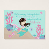 Little Mermaid TY Gift Tag L Brünett (Rückseite)