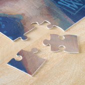 Little Mermaid, Underwater Fantasy Art, Pink Blue Puzzle (Seite)