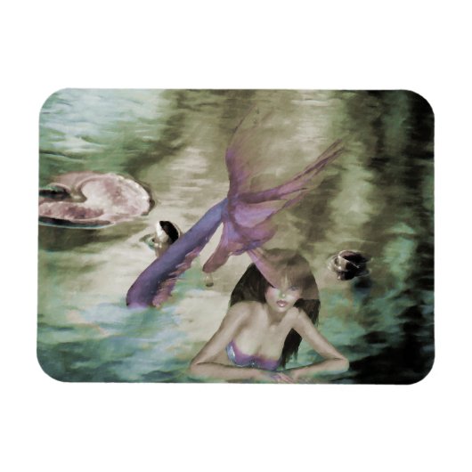 Little Mermaid Vinyl Magnet (Horizontal)